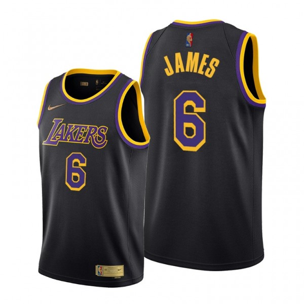 NBA Los Angeles Lakers Trikot LeBron James 6 Nike 2021-22 Earned Edition Swingman - Herren NBA Los Angeles Lakers Trikot LeBron James 6 Nike 2021-22 Earned Edition Swingman - Herren